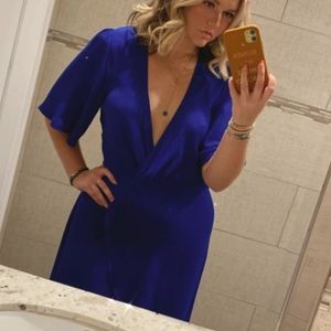 Reformation Navy Blue Midi-Max Dress Size 8